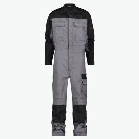 Dassy Niort Multinorm overall met kniezakken - Grafietgrijs/Zwart Werkbroek Dassy