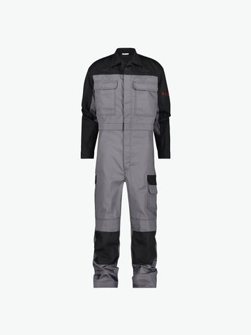 Dassy Niort Multinorm overall met kniezakken - Grafietgrijs/Zwart Werkbroek Dassy