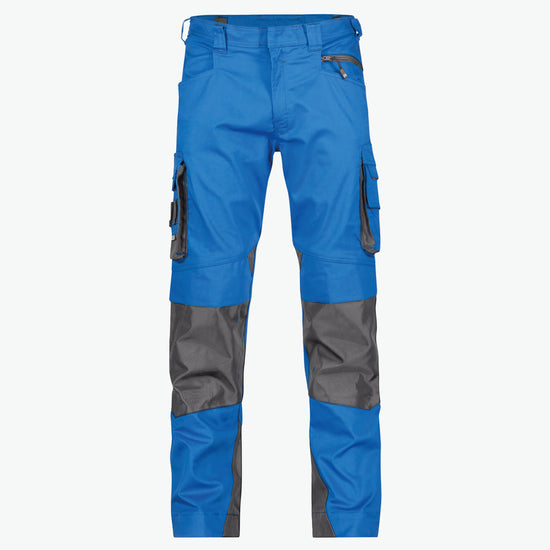 Dassy Nova Werkbroek met kniezakken - Azuurblauw/Antracietgrijs Werkbroek Dassy