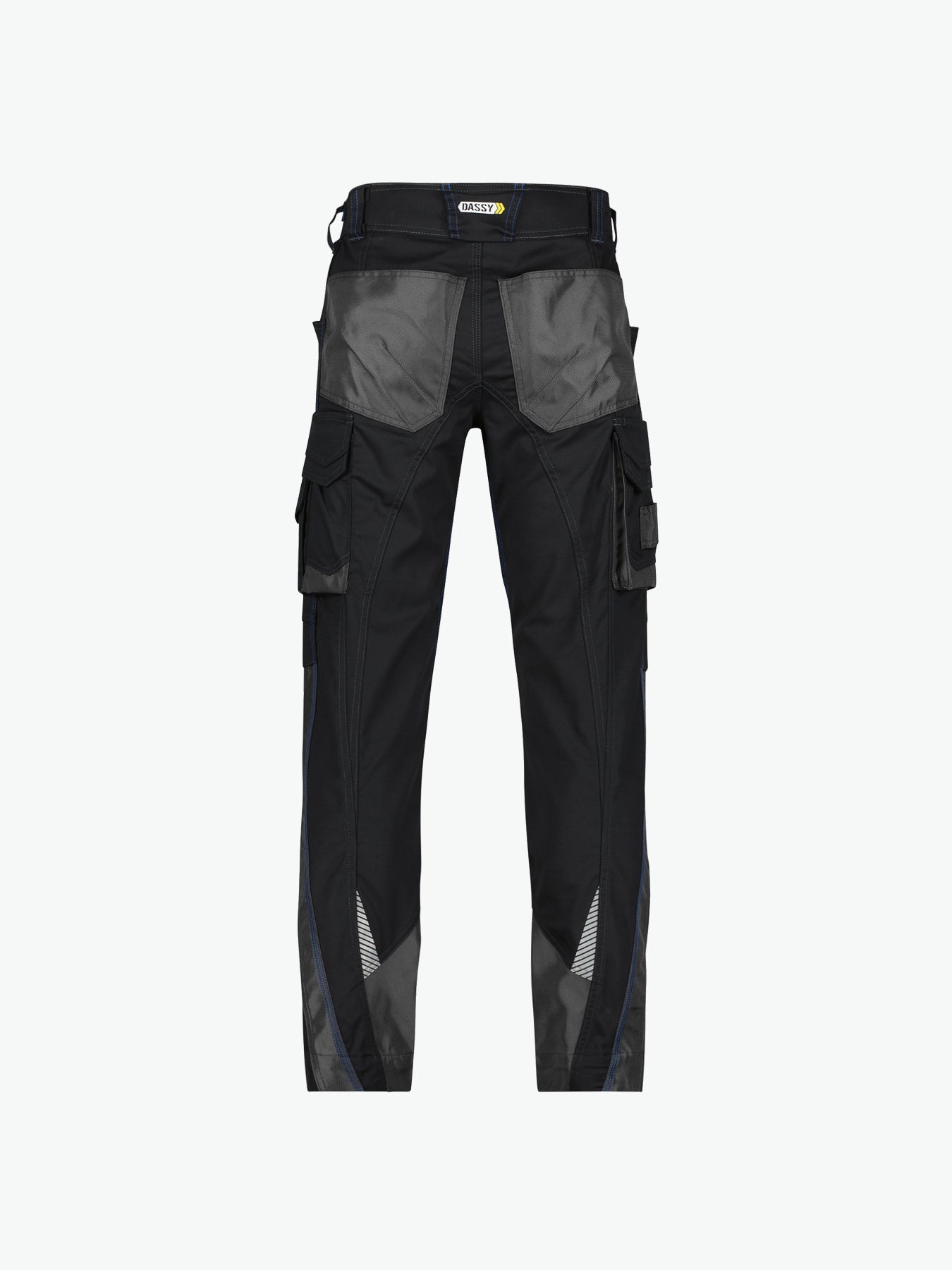 Dassy Nova Werkbroek met kniezakken - Zwart/Antracietgrijs Werkbroek Dassy