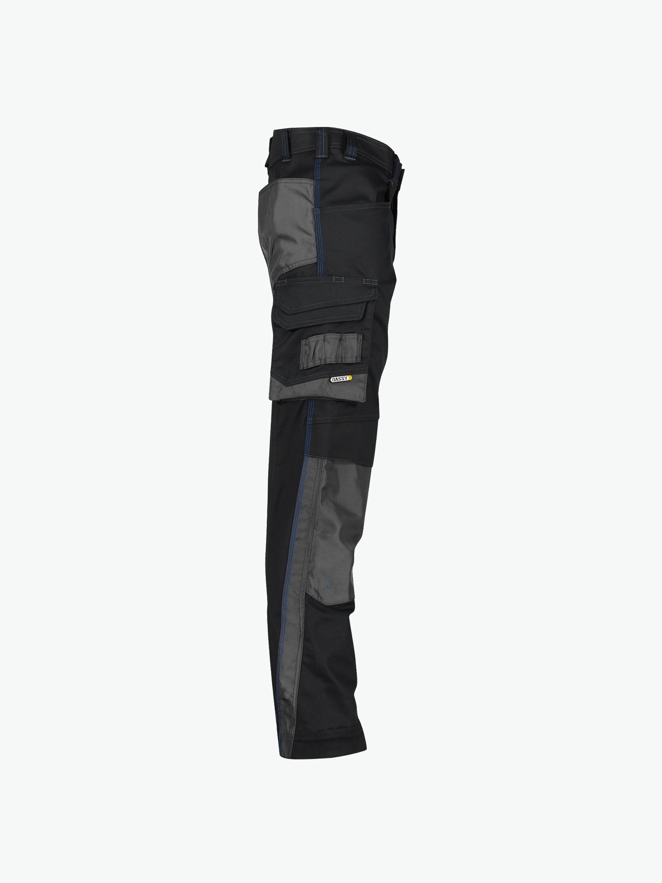 Dassy Nova Werkbroek met kniezakken - Zwart/Antracietgrijs Werkbroek Dassy