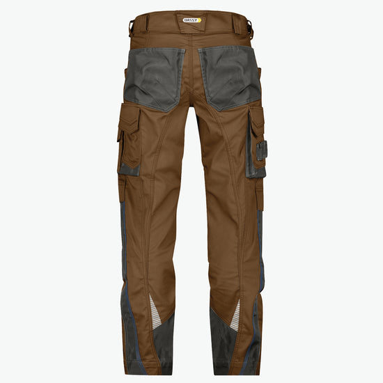 Dassy Nova Werkbroek met kniezakken - Leembruin/Antracietgrijs Werkbroek Dassy