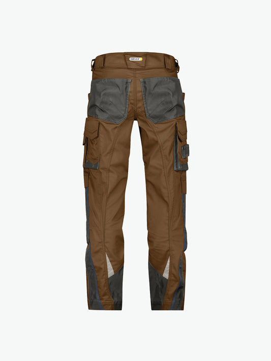Dassy Nova Werkbroek met kniezakken - Leembruin/Antracietgrijs Werkbroek Dassy