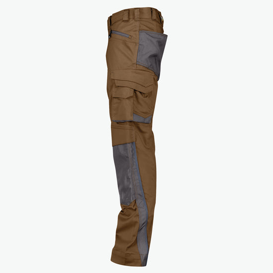Dassy Nova Werkbroek met kniezakken - Leembruin/Antracietgrijs Werkbroek Dassy