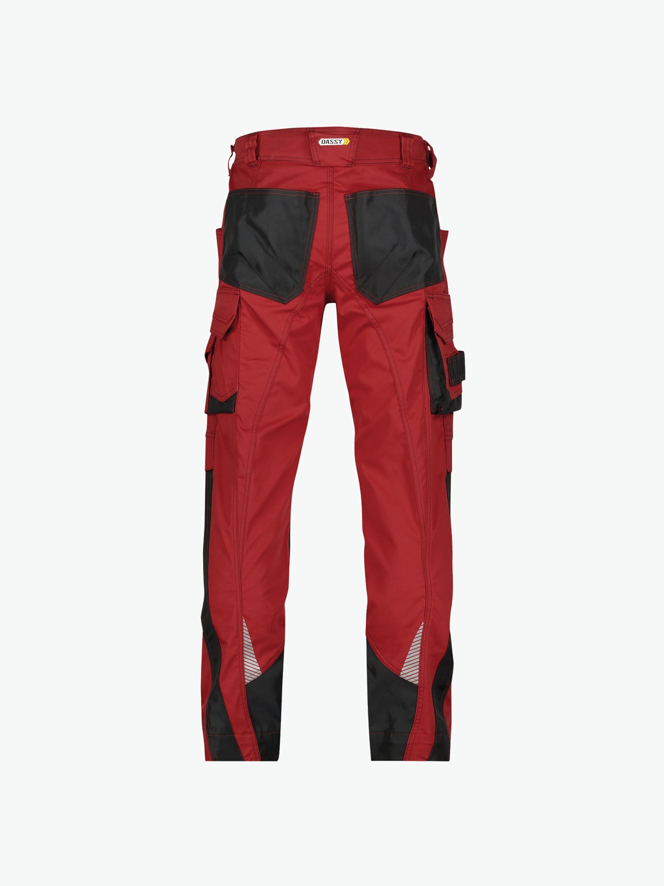 Dassy Nova Werkbroek met kniezakken - Rood/Zwart Werkbroek Dassy