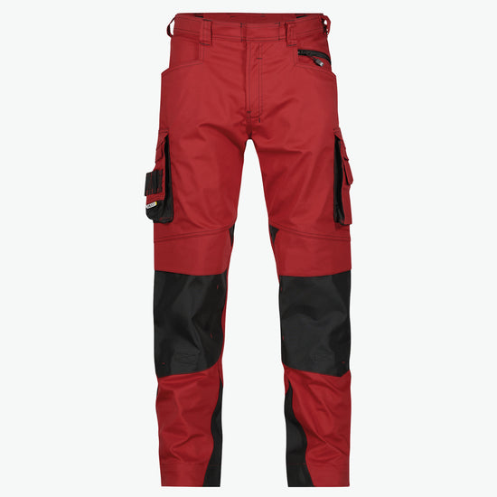 Dassy Nova Werkbroek met kniezakken - Rood/Zwart Werkbroek Dassy