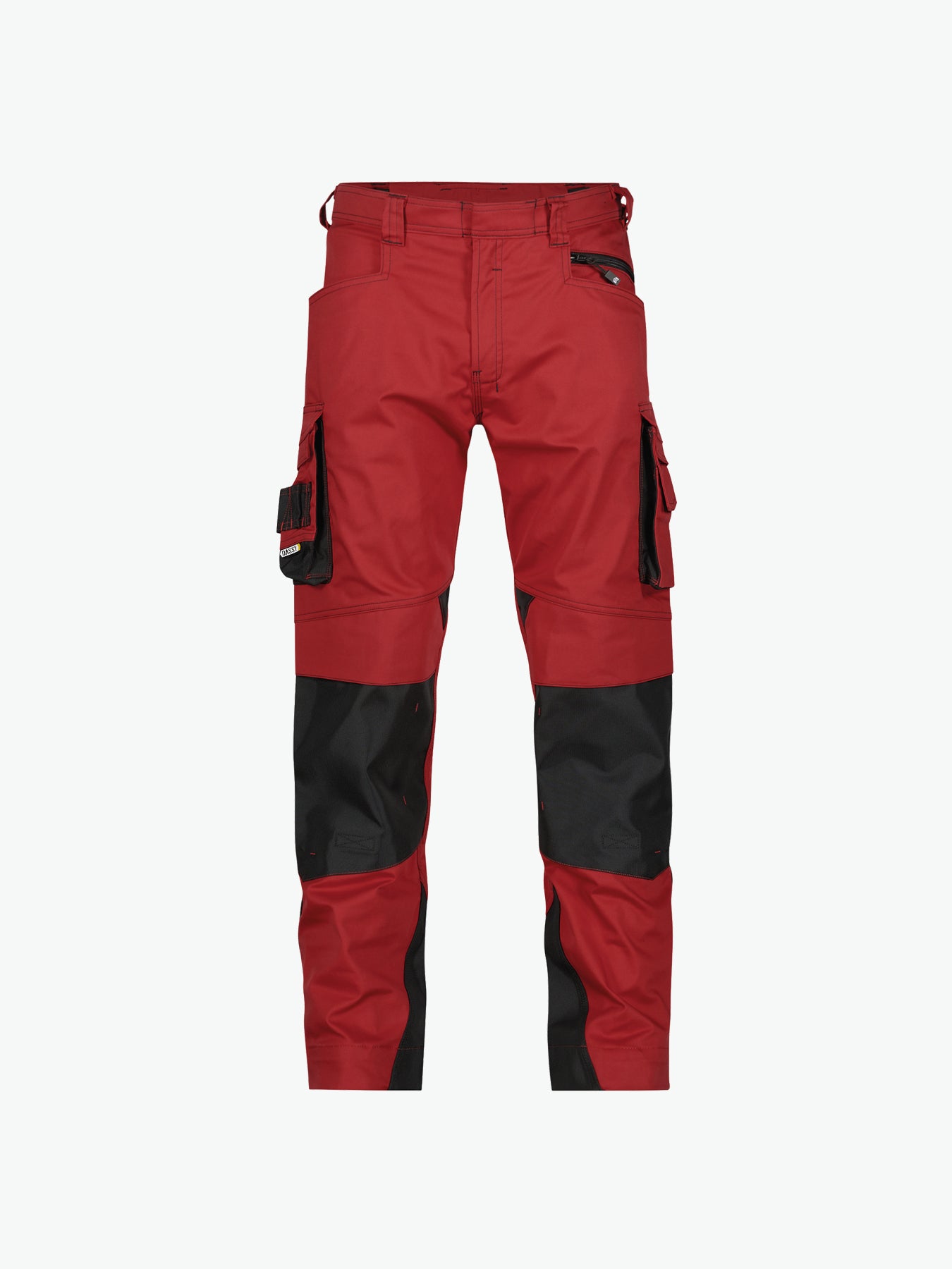 Dassy Nova Werkbroek met kniezakken - Rood/Zwart Werkbroek Dassy