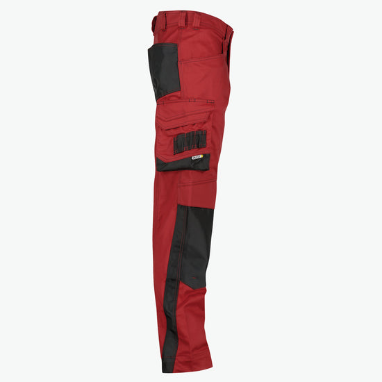 Dassy Nova Werkbroek met kniezakken - Rood/Zwart Werkbroek Dassy