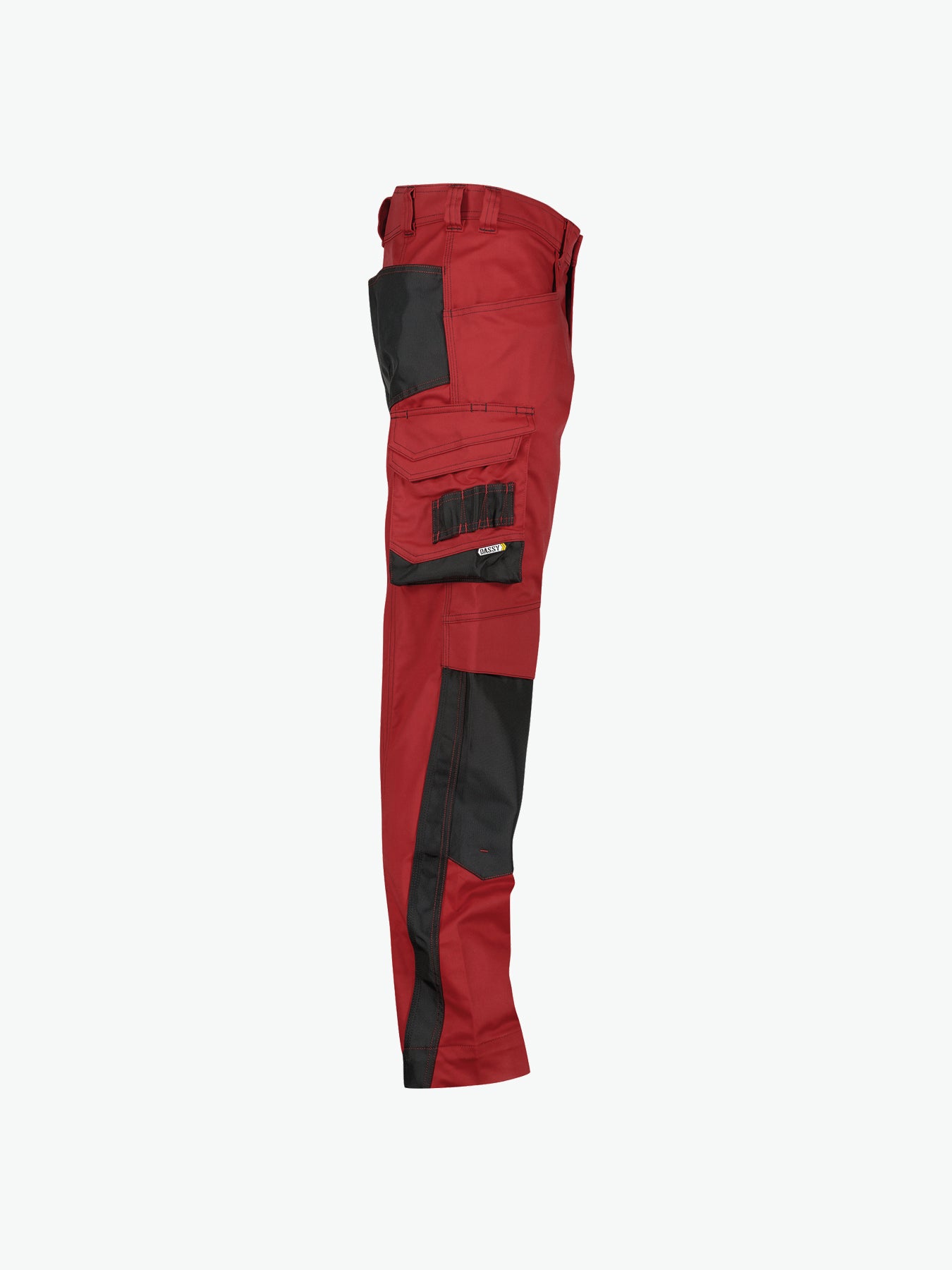 Dassy Nova Werkbroek met kniezakken - Rood/Zwart Werkbroek Dassy