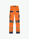 Dassy Odessa Zomer hogezichtbaarheidsbroek met kniezakken - Fluo-Oranje/Marineblauw Werkbroek Hivis Dassy