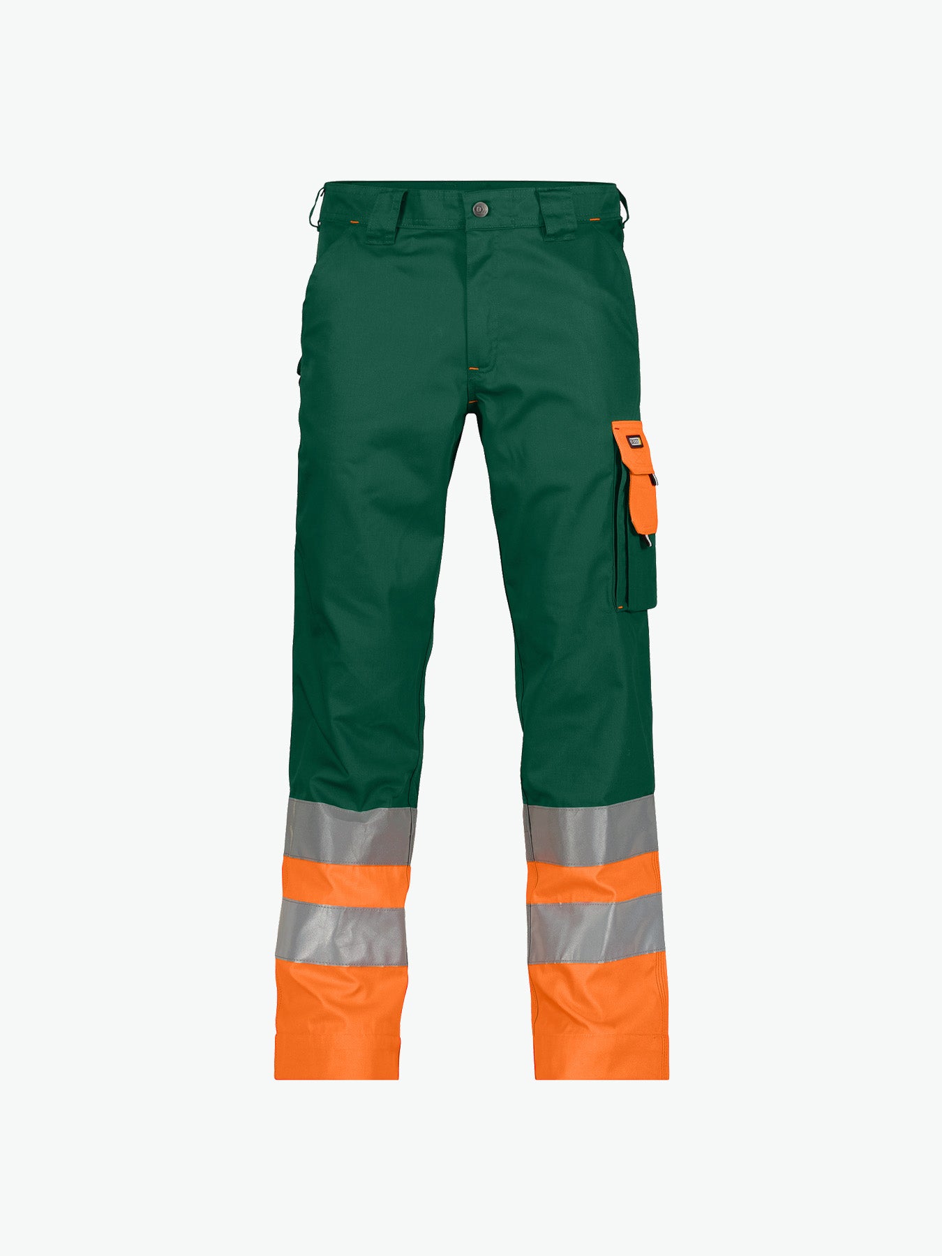 Dassy Omaha Hogezichtbaarheidsbroek - Flessengroen/Fluo-Oranje Werkbroek HiVis Dassy