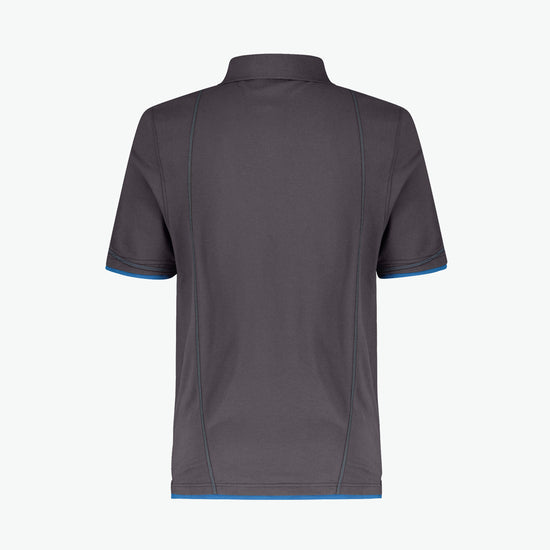 Dassy Orbital Polo - Antracietgrijs/Azuurblauw Werkpolo Dassy
