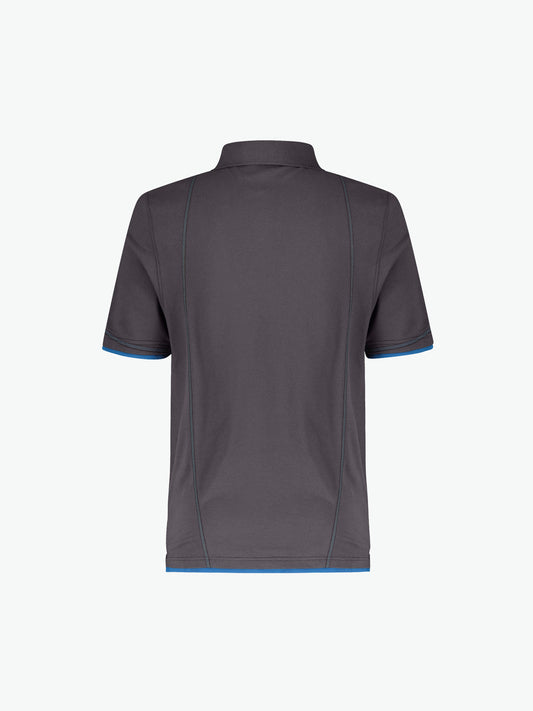 Dassy Orbital Polo - Antracietgrijs/Azuurblauw Werkpolo Dassy