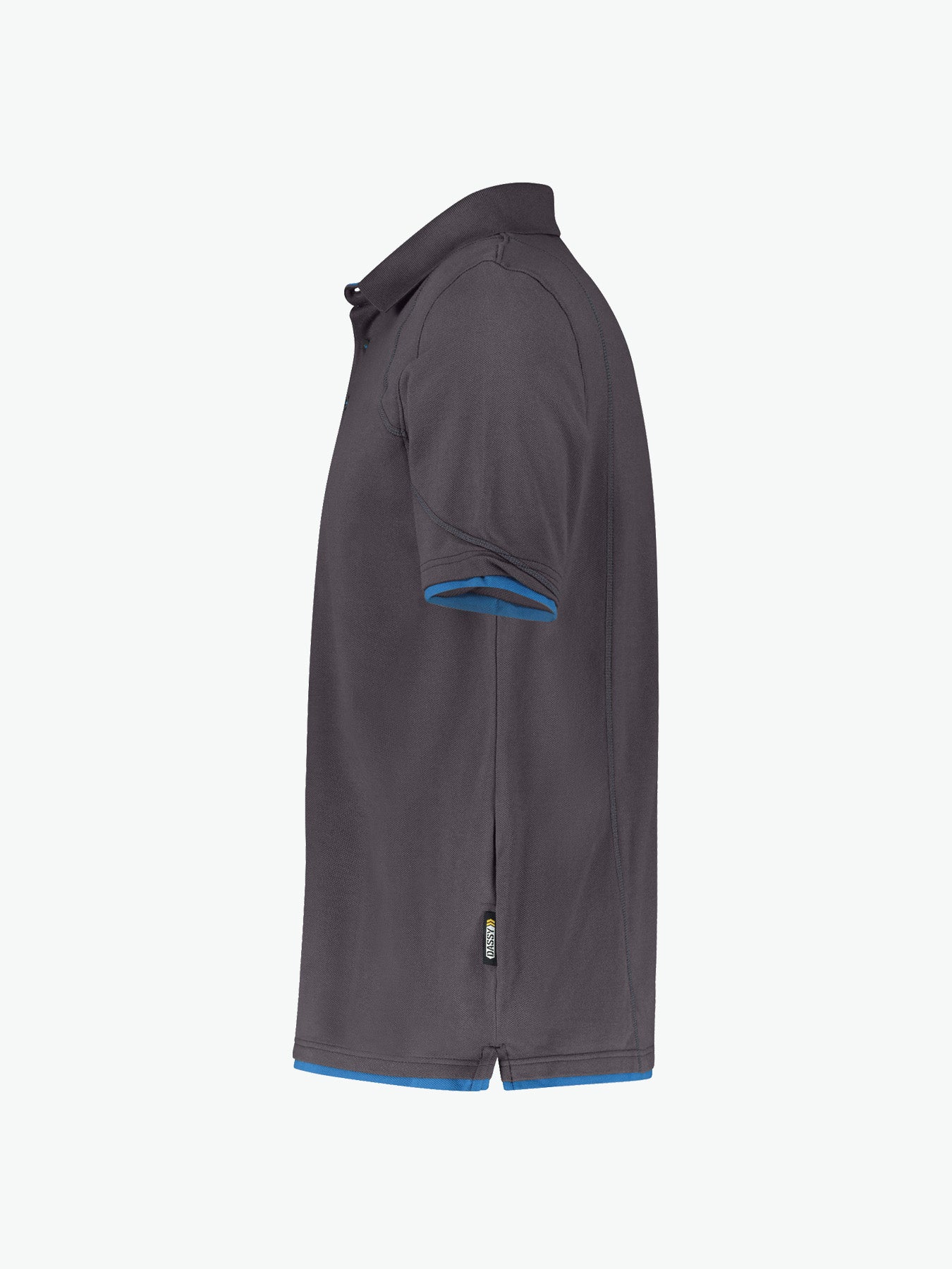 Dassy Orbital Polo - Antracietgrijs/Azuurblauw Werkpolo Dassy
