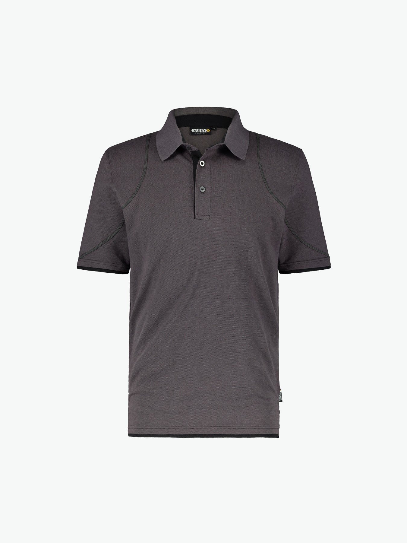 Dassy Orbital Polo - Antracietgrijs/Zwart Werkpolo Dassy