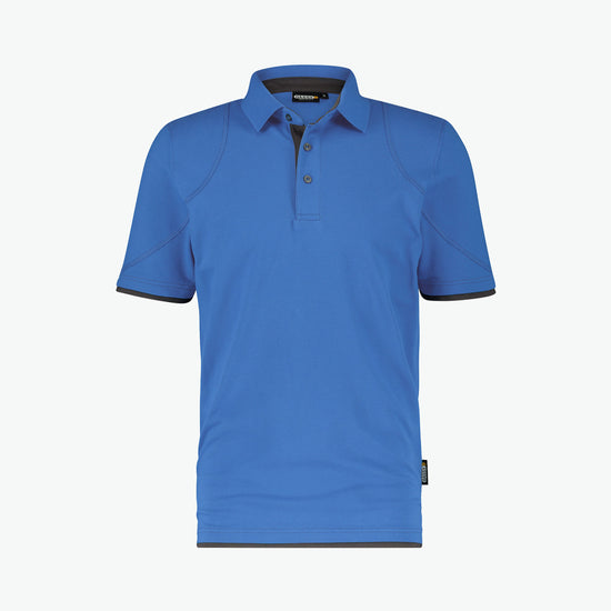 Dassy Orbital Polo - Azuurblauw/Antracietgrijs Werkpolo Dassy
