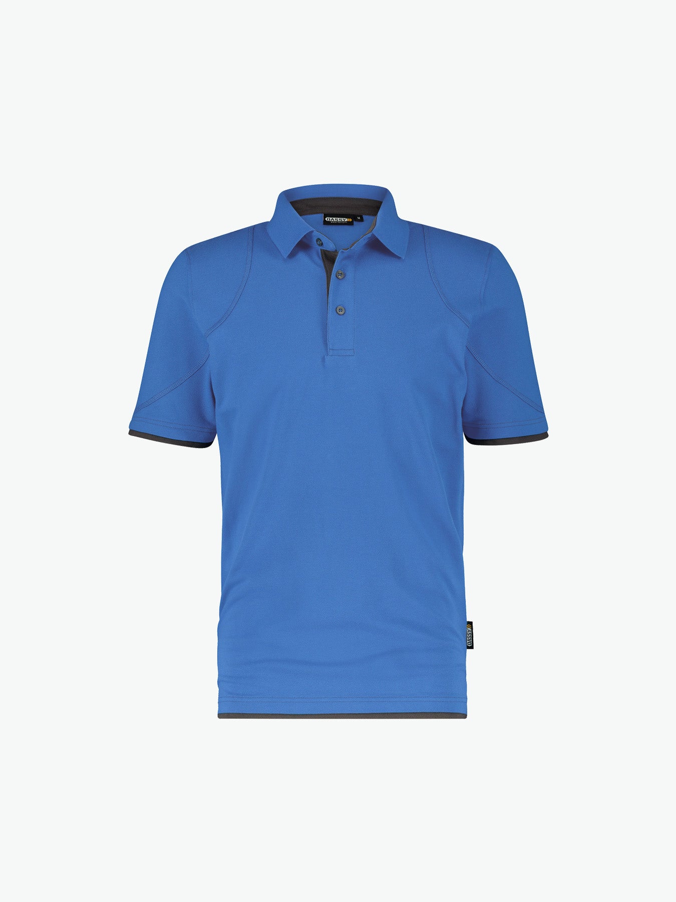 Dassy Orbital Polo - Azuurblauw/Antracietgrijs Werkpolo Dassy