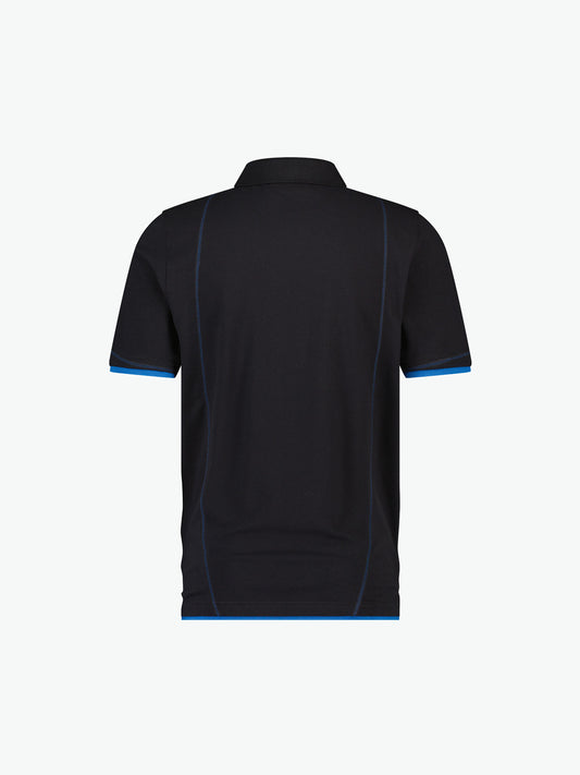 Dassy Orbital Polo - Zwart/Azuurblauw Werkpolo Dassy