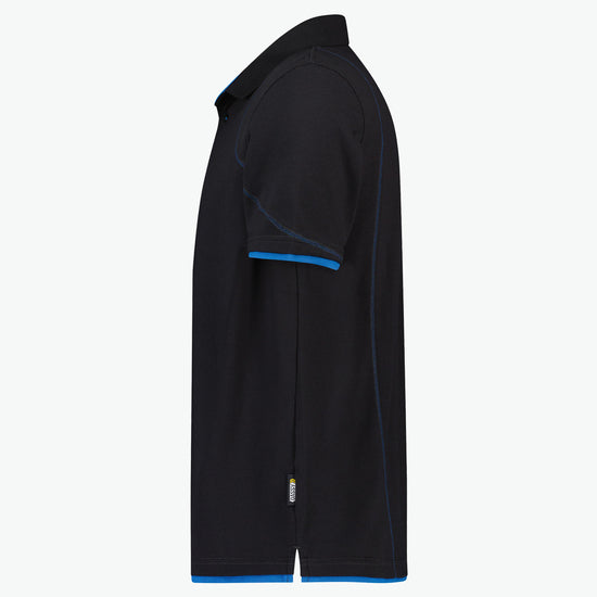 Dassy Orbital Polo - Zwart/Azuurblauw Werkpolo Dassy