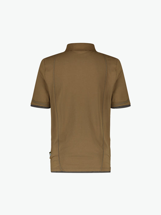 Dassy Orbital Polo - Leembruin/Antracietgrijs Werkpolo Dassy