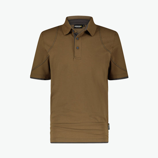 Dassy Orbital Polo - Leembruin/Antracietgrijs Werkpolo Dassy
