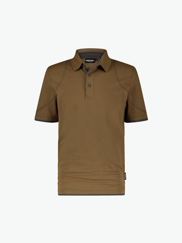 Dassy Orbital Polo - Leembruin/Antracietgrijs Werkpolo Dassy