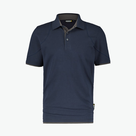 Dassy Orbital Polo - Nachtblauw/Antracietgrijs Werkpolo Dassy