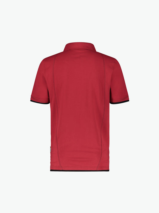 Dassy Orbital Polo - Rood/Zwart Werkpolo Dassy