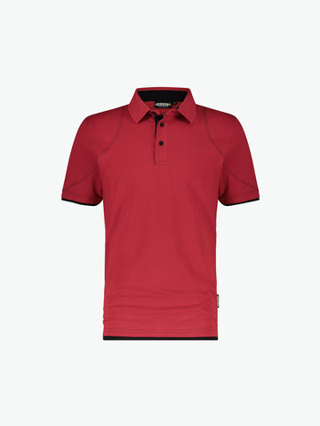 Dassy Orbital Polo - Rood/Zwart Werkpolo Dassy