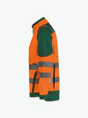 Dassy Orlando Hoge zichtbaarheidsvest - Fluo-Oranje/Flessengroen Werkjas Hivis Dassy