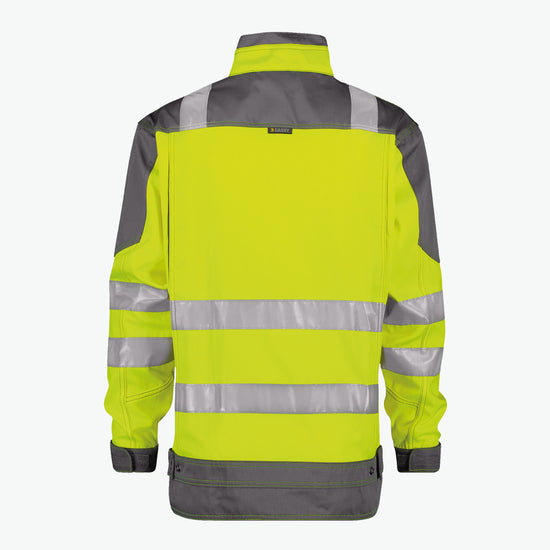 Dassy Orlando Hoge zichtbaarheidsvest - Fluogeel/Cementgrijs Werkjas Hivis Dassy