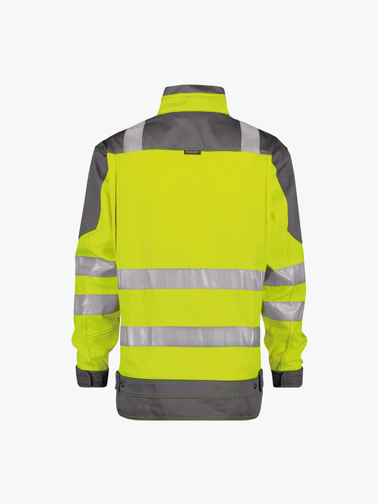 Dassy Orlando Hoge zichtbaarheidsvest - Fluogeel/Cementgrijs Werkjas Hivis Dassy