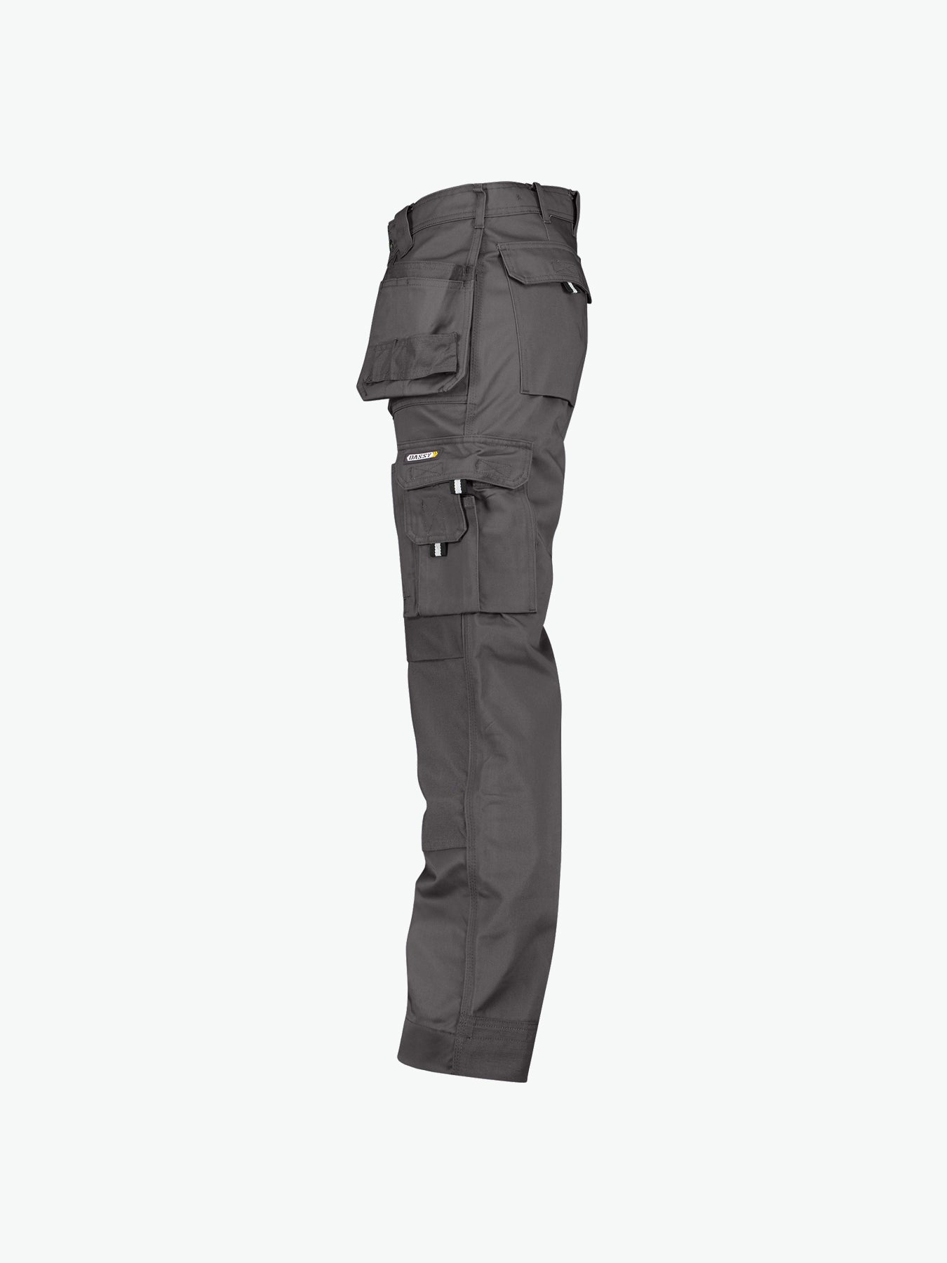 Dassy Oxford Holsterzakkenbroek met kniezakken - Cementgrijs Werkbroek Dassy