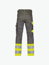 Dassy Phoenix Hogezichtbaarheidsbroek - Cementgrijs/Fluogeel Werkbroek HiVis Dassy