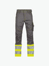 Dassy Phoenix Hogezichtbaarheidsbroek - Cementgrijs/Fluogeel Werkbroek HiVis Dassy