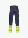 Dassy Phoenix Hogezichtbaarheidsbroek - Marineblauw/Fluogeel Werkbroek HiVis Dassy