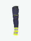 Dassy Phoenix Hogezichtbaarheidsbroek - Marineblauw/Fluogeel Werkbroek HiVis Dassy