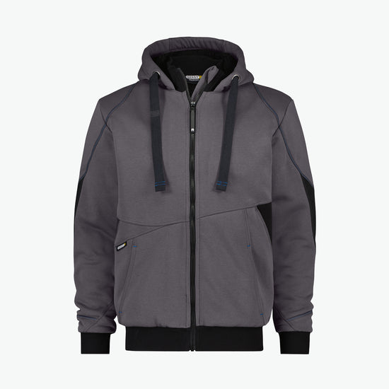 Dassy Pulse Sweatshirtjas - Antracietgrijs/Zwart Werkjas Dassy