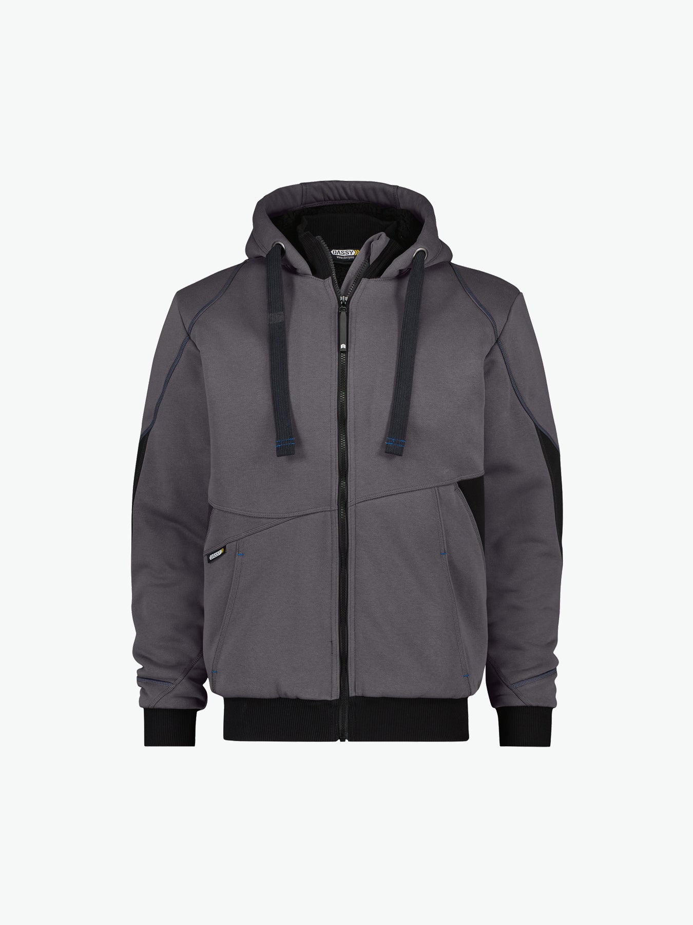 Dassy Pulse Sweatshirtjas - Antracietgrijs/Zwart Werkjas Dassy