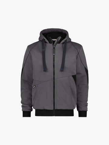 Dassy Pulse Sweatshirtjas - Antracietgrijs/Zwart Werkjas Dassy