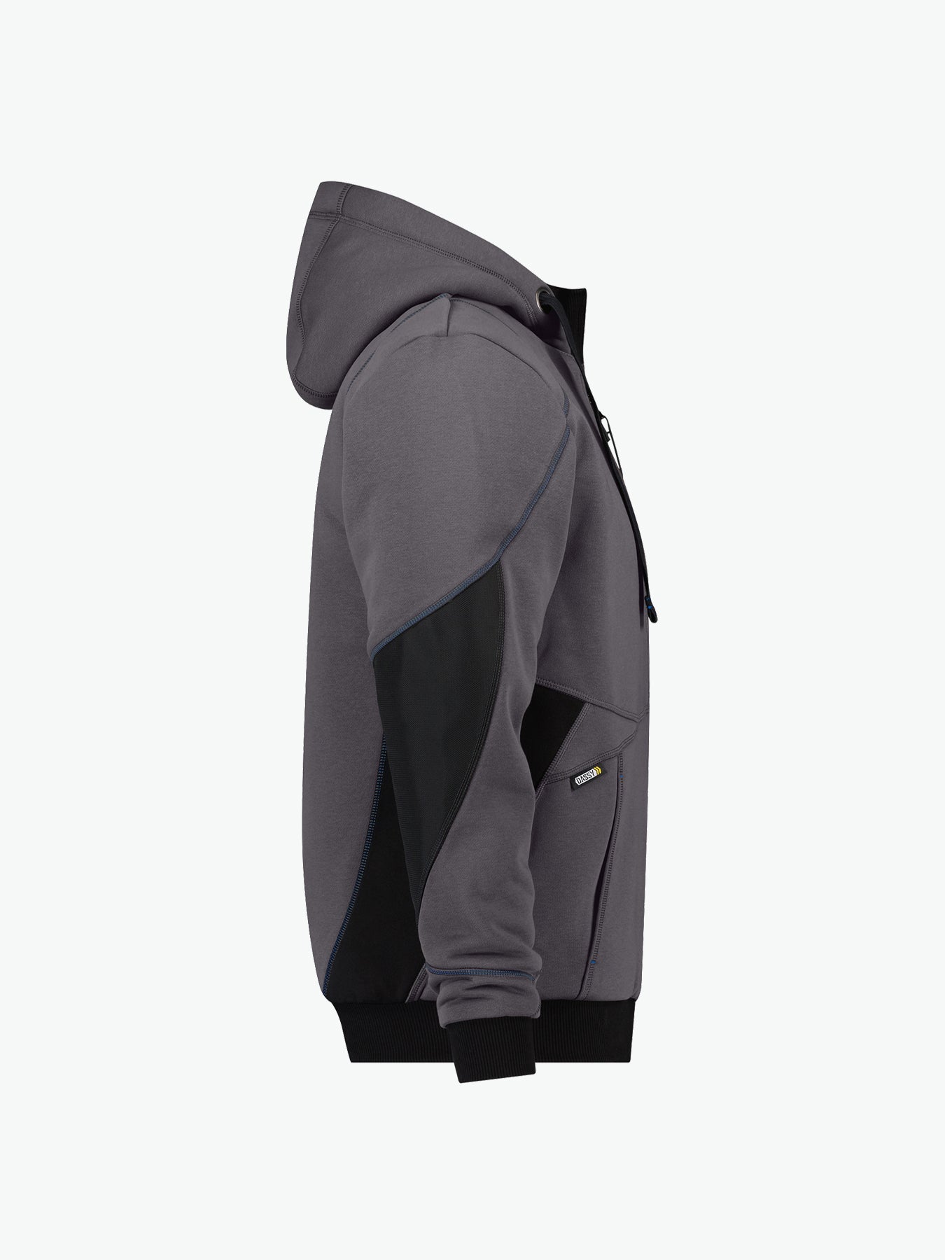 Dassy Pulse Sweatshirtjas - Antracietgrijs/Zwart Werkjas Dassy