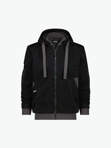 Dassy Pulse Sweatshirtjas - Zwart/Antracietgrijs Werkjas Dassy