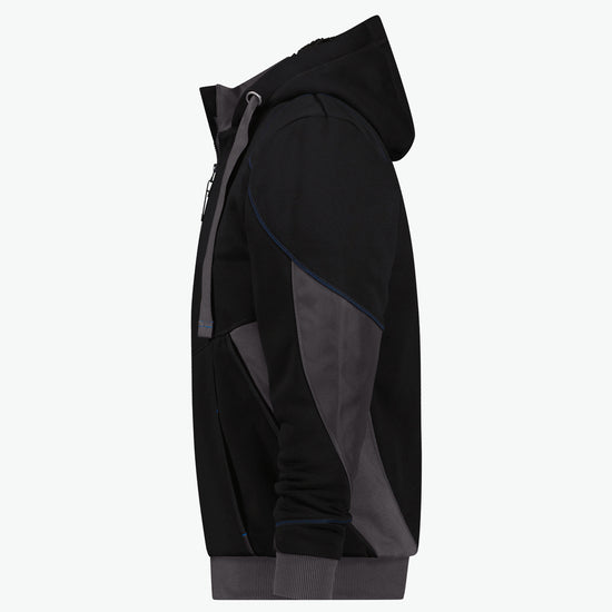 Dassy Pulse Sweatshirtjas - Zwart/Antracietgrijs Werkjas Dassy