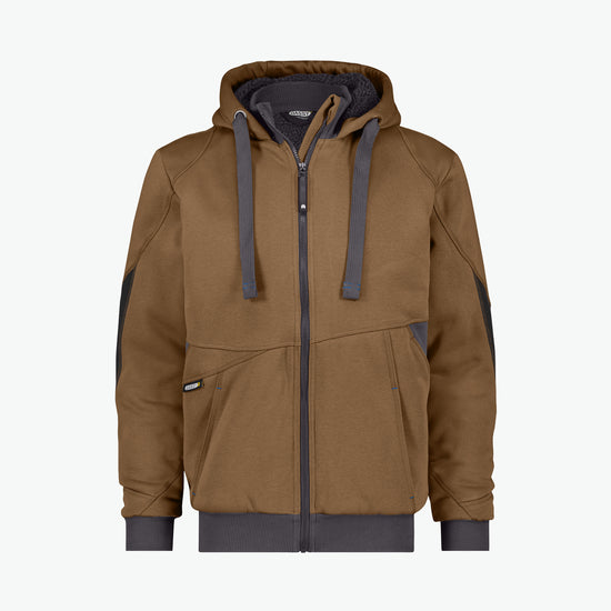 Dassy Pulse Sweatshirtjas - Leembruin/Antracietgrijs Werkjas Dassy