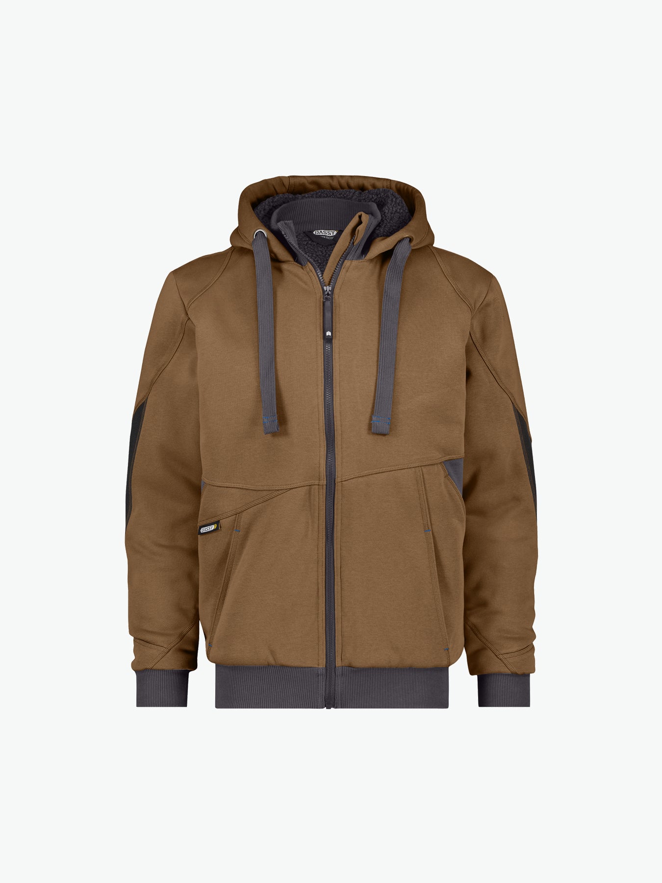 Dassy Pulse Sweatshirtjas - Leembruin/Antracietgrijs Werkjas Dassy