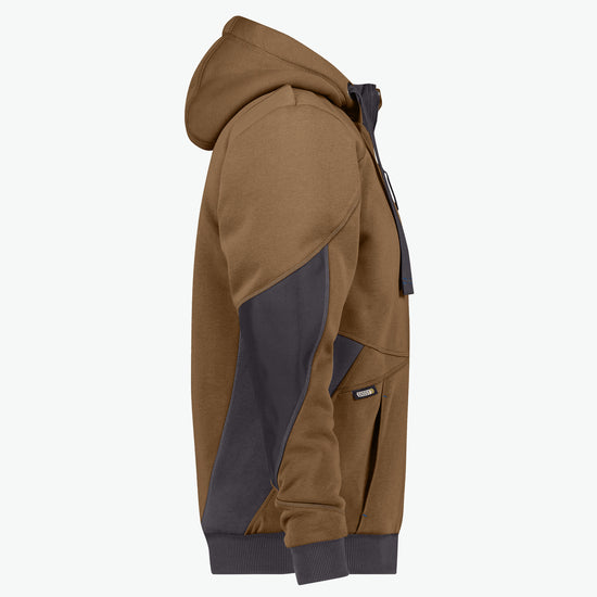 Dassy Pulse Sweatshirtjas - Leembruin/Antracietgrijs Werkjas Dassy