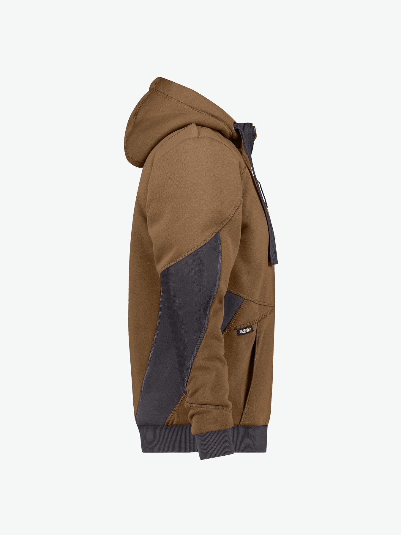 Dassy Pulse Sweatshirtjas - Leembruin/Antracietgrijs Werkjas Dassy