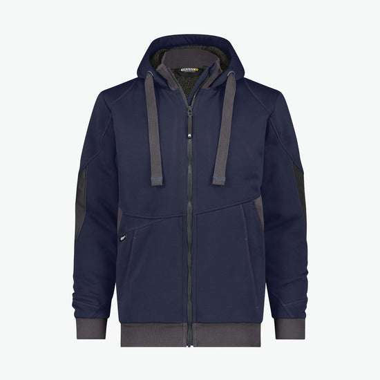 Dassy Pulse Sweatshirtjas - Nachtblauw/Antracietgrijs Werkjas Dassy