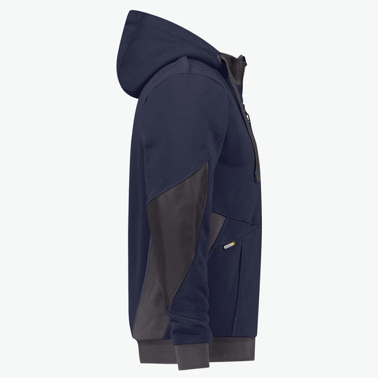 Dassy Pulse Sweatshirtjas - Nachtblauw/Antracietgrijs Werkjas Dassy