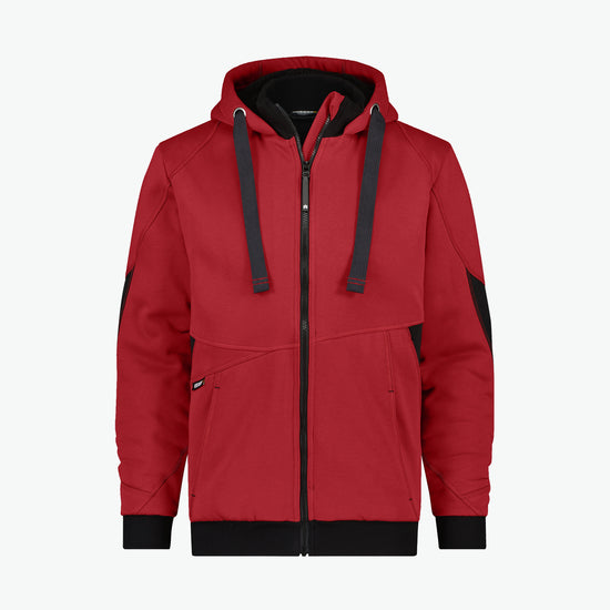 Dassy Pulse Sweatshirtjas - Rood/Zwart Werkjas Dassy